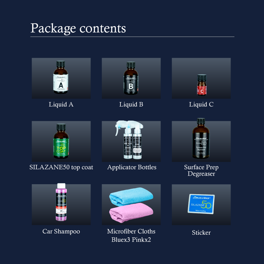 SILAZANE50 Ceramic Coating FOR PPF (Paint Protection Film) Bundle