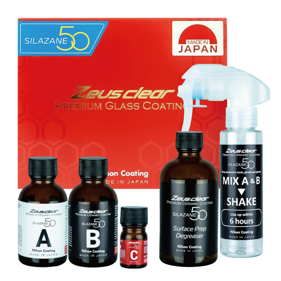 [One-coat | 3 Years | 9H] Premium Ceramic Coating for Cars SILAZANE50 STARTER KIT