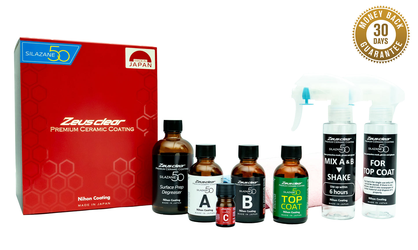 [Two-Coat] Zeus clear Premium Ceramic Coating SILAZANE50 BASE KIT