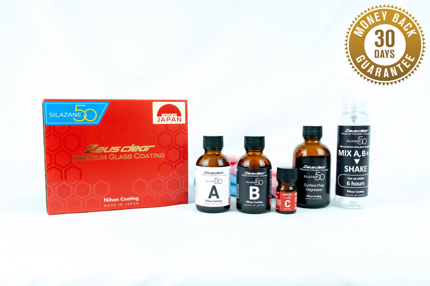 [One-coat] Zeus clear Premium Ceramic Coating SILAZANE50 STARTER KIT