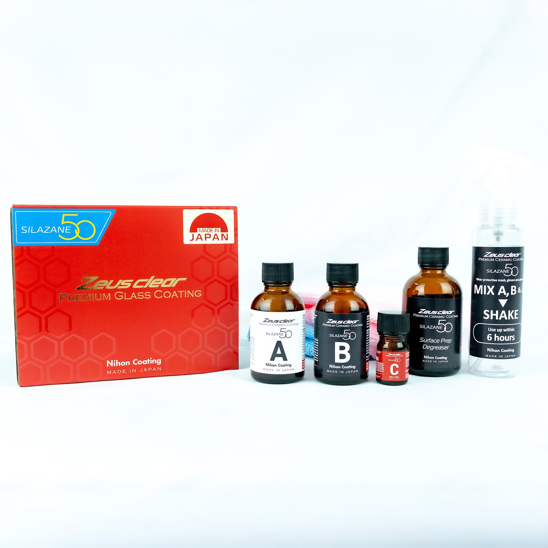 [One-coat] Zeus clear Premium Ceramic Coating SILAZANE50 STARTER KIT