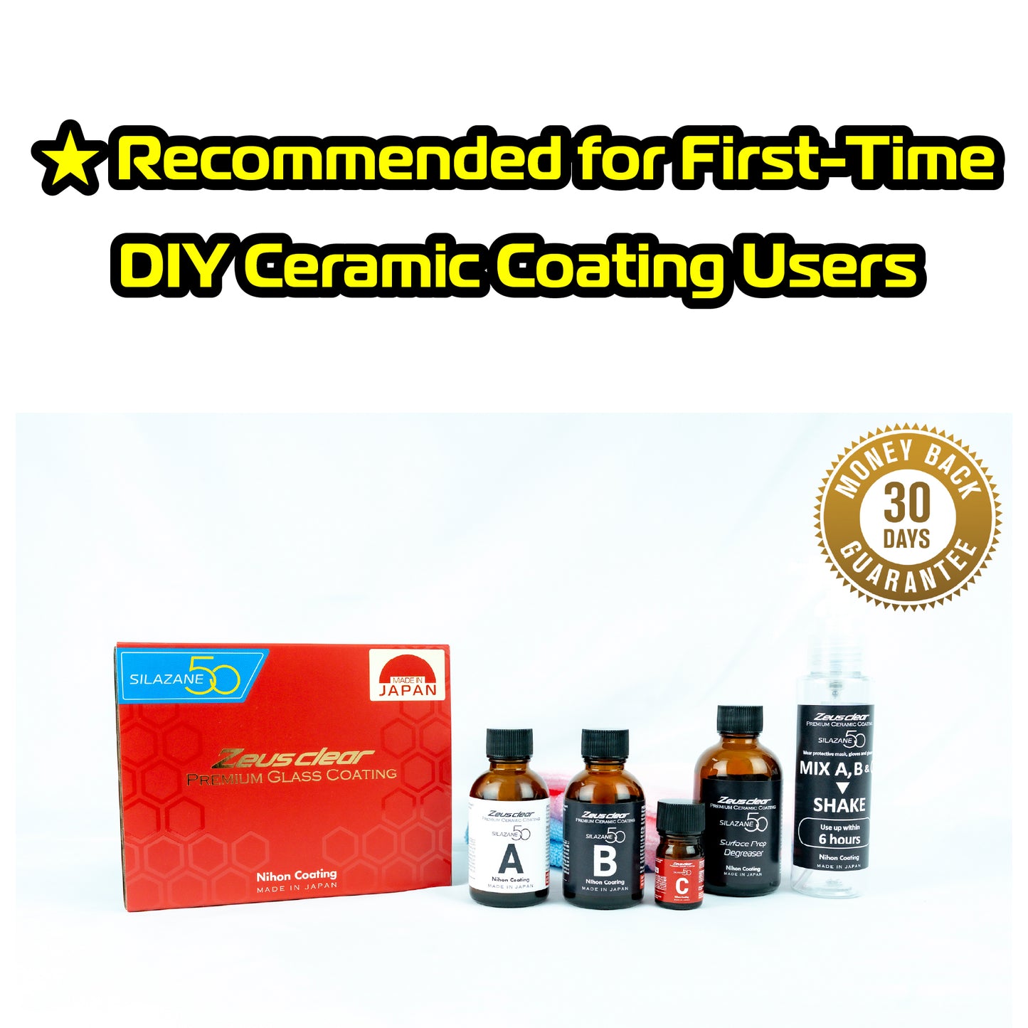 [One-coat] Premium Ceramic Coating SILAZANE50 STARTER KIT
