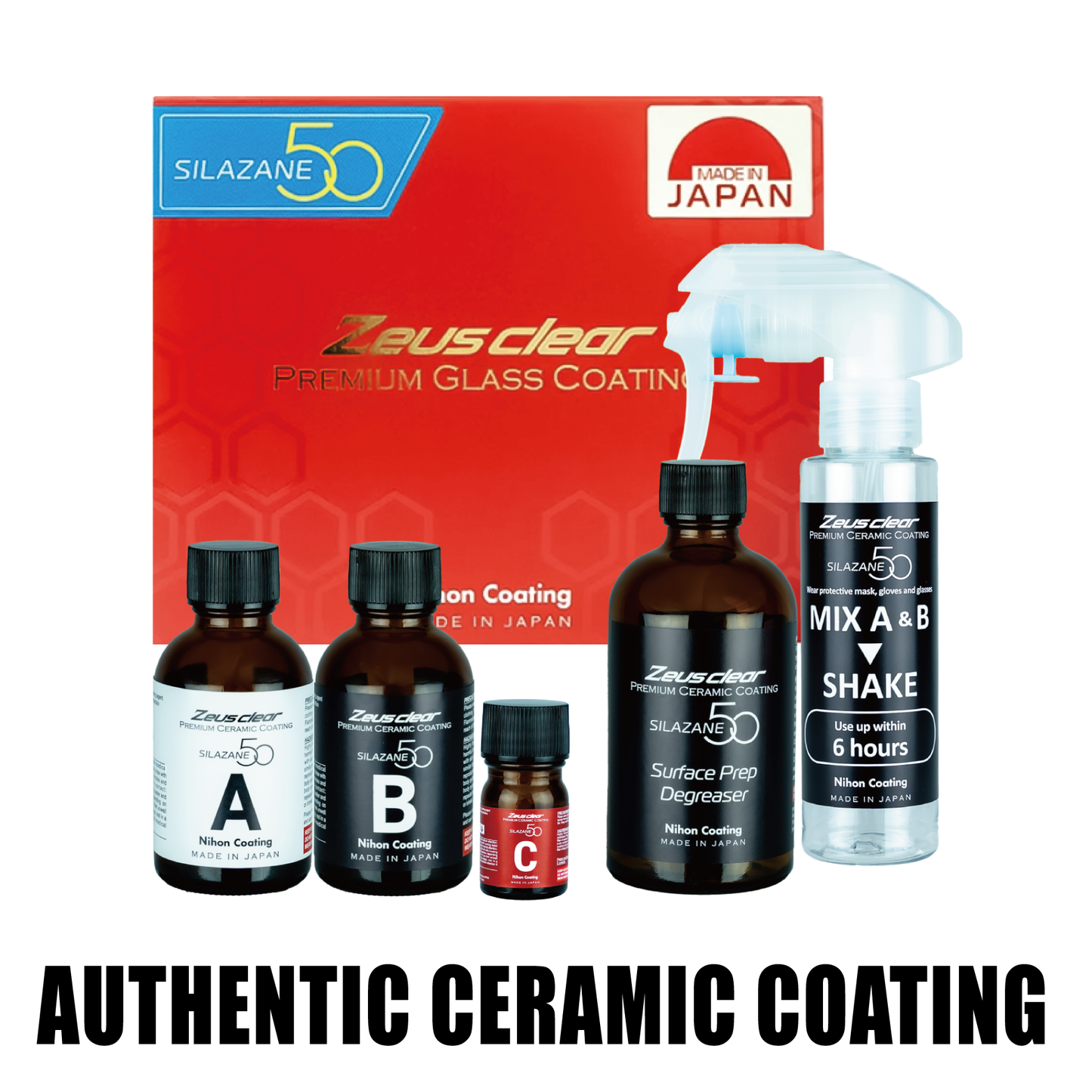 One-coat | 3 Years | 9H] Premium Ceramic Coating for Cars SILAZANE50