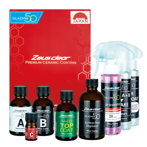 [Two-Coat | 5 Years | 9H] Premium Ceramic Coating for Cars SILAZANE50 COMPLETE KIT